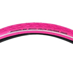 Pneu Schwalbe Delta Cruiser 700x38B 28x1 1/2 Rigide HS431 Rose - ETRTO 40-635