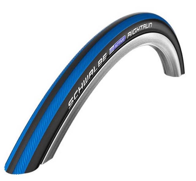 Pneu Schwalbe Right Run 24x1.0 Rigide Bleu Noir HS387 - ETRTO 25-540