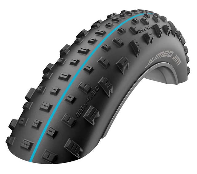 Pneu Fat Bike Schwalbe Jumbo Jim 26x4.40 Souple Snakeskin Tubeless Easy SpeedGrip - ETRTO 100-559