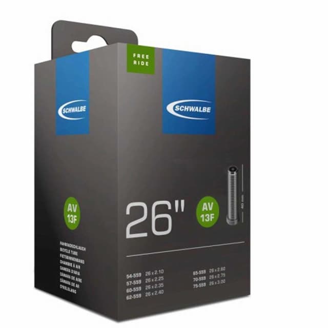 Chambre à Air Schwalbe FreeRide AV13F 26x2.10/3.00 Schrader - ETRTO 54/75-559