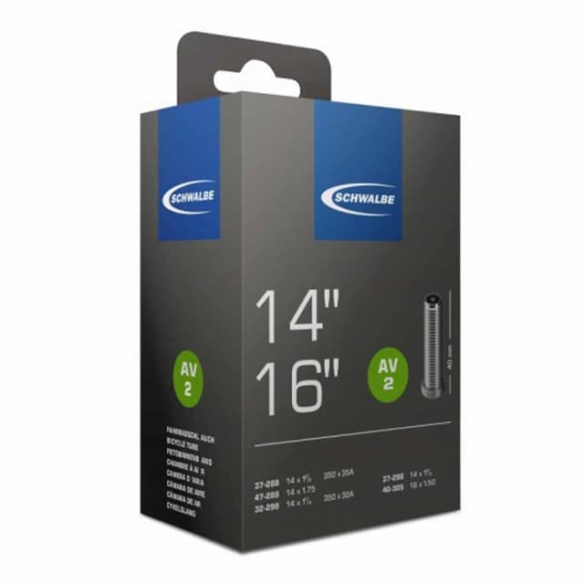 Chambre à Air Schwalbe AV2 14-16" 350A Schrader 40mm - ETRTO 32/44-288/305
