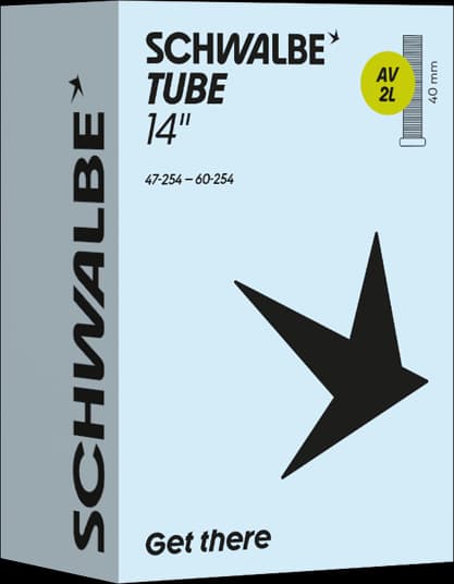 Chambre à air Schwalbe AV2L 14" Schrader - ETRTO 47/60-254