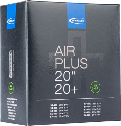 Chambre à air Schwalbe AV7AP Air Plus 20x2.10/2.80 Schrader - ETRTO 54/70-406