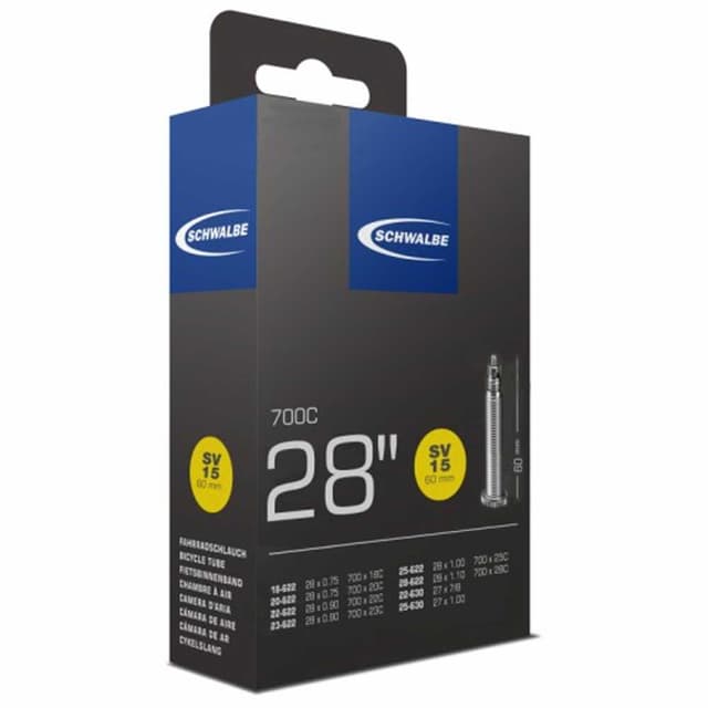 Chambre à Air Schwalbe SV15 Extra Long  28" 700x18/28  Presta 60mm - ETRTO 18/28-622/630