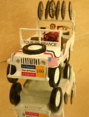 CBG Mignot Model Jeep Blanc Véhicules du Tour de France