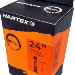 Chambre à air Hartex Compact 24x2.25/2.60 Schrader 48mm - ETRTO 57/66-507