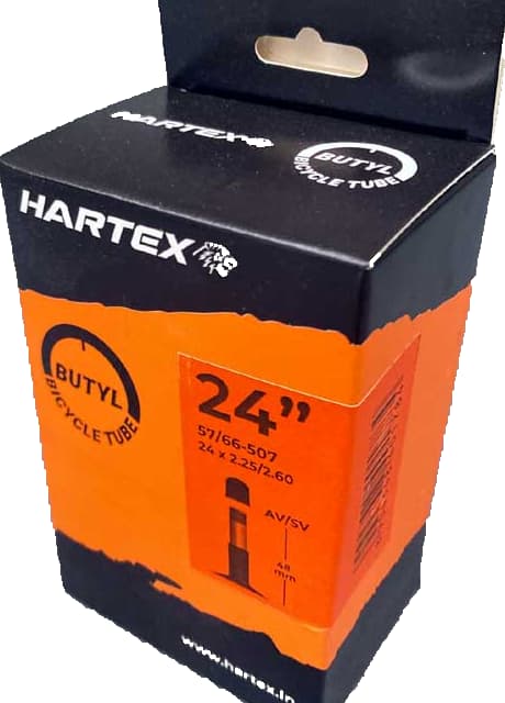 Chambre à air Hartex Compact 24x2.25/2.60 Schrader 48mm - ETRTO 57/66-507