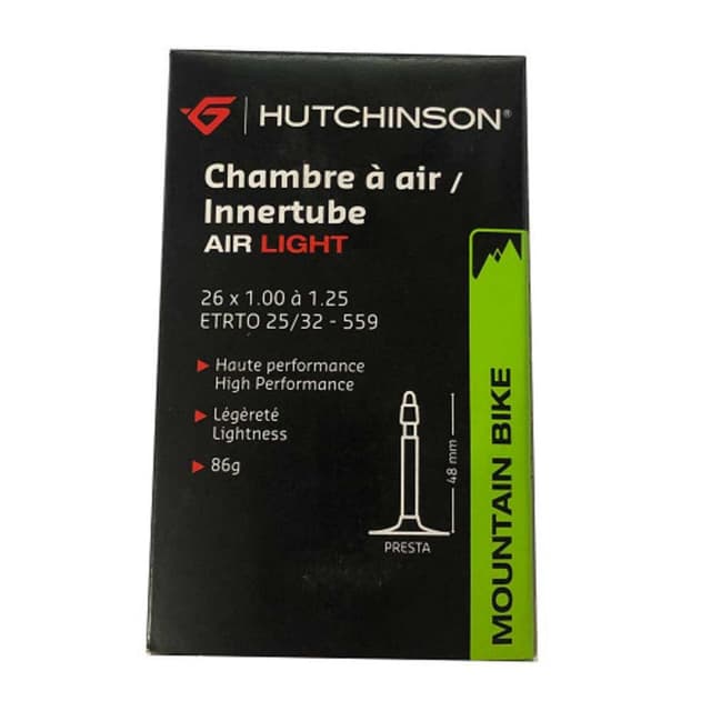 Chambre à Air Hutchinson Air Light 26x1.00/1.25 Presta 48mm ETRTO 25/32-559
