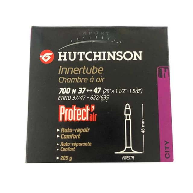 Chambre à Air Hutchinson Protect'Air 700x37/47 Presta 48mm avec Liquide Préventif ETRTO 37/47-622/635