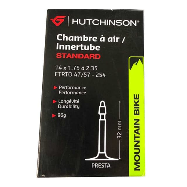 Chambre à Air Hutchinson Standard 14x1.75/2.35 Presta 32mm ETRTO 47/57-254