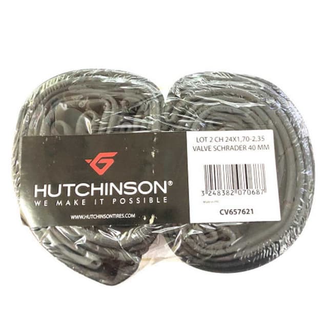 Pack de 2 Chambres à air Hutchinson 24x1.70/2.35 Schrader 40mm ETRTO 44/62-507