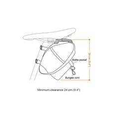 Sacoche de Selle Ibera IBSB17 SeatPak avec Porte-Bidon 1.7 L
