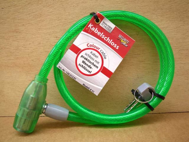 Antivol Câble Point 80cm Vert