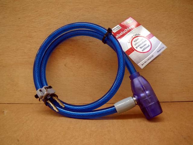 Antivol Câble Point 80cm Bleu