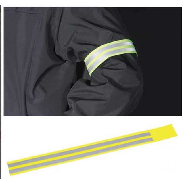 Brassard Point Réfléchissantes Largeur 4cm Jaune