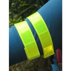 Brassard ou Serre Pantalon Point Reflective Jaune