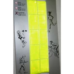 Brassard ou Serre Pantalon Point Reflective Jaune