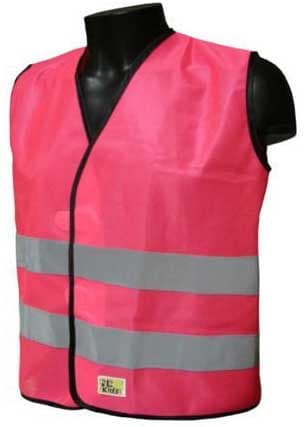 Gilet Réfléchissant Enfant L2S Visiolight - Rose - XXXS