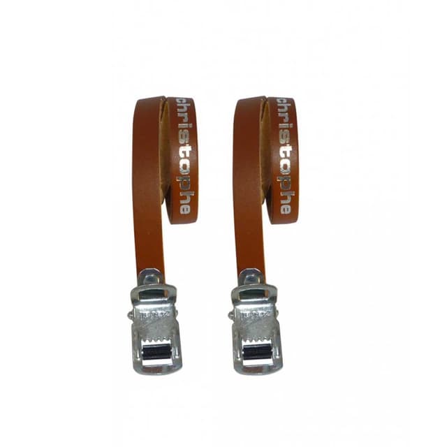 Paire de Courroies Zefal Christophe en Marron Noir pour Cale Pieds
